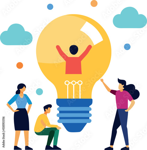 Marketing Brainstorming Scene With People Of Diverse Backgrounds