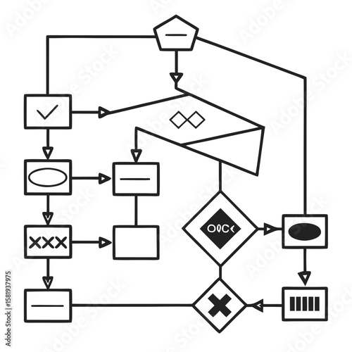 arithmetic operation breakdown silhouette vector