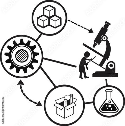 academic study planner layout silhouette vector