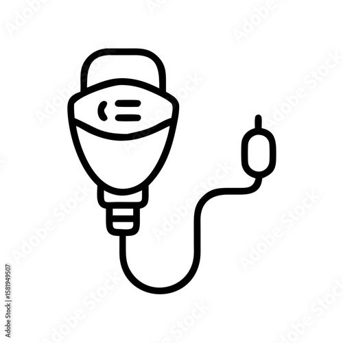 medical ventilator Line Icon Symbol Pictogram Outline