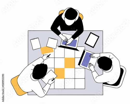 Office, presentation of a business meeting, presentation of business people, Job Interview