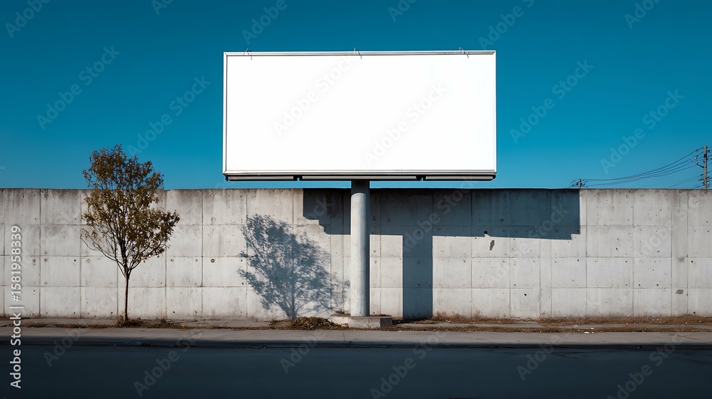 Fototapeta premium Billboard Advertising: Digital Signage & Urban Landscape