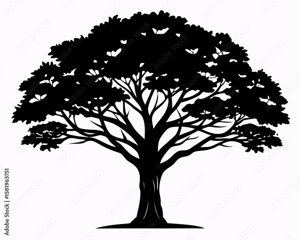 Fototapeta premium vector tree silhouette
