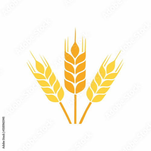 simple abstract Cereal icon, wheat ears