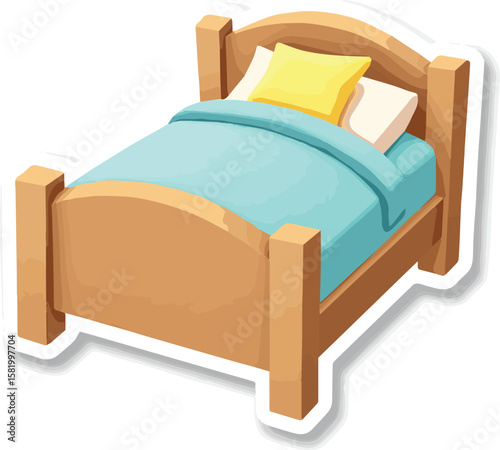 bed in a hotel 100% fully editable 