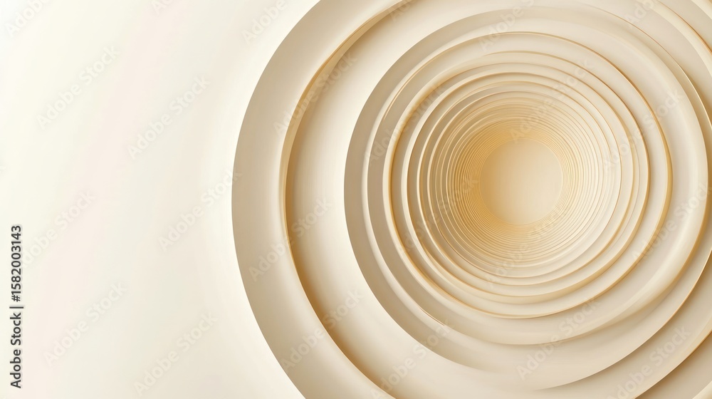 Fototapeta premium Concentric circles create a layered, abstract design.