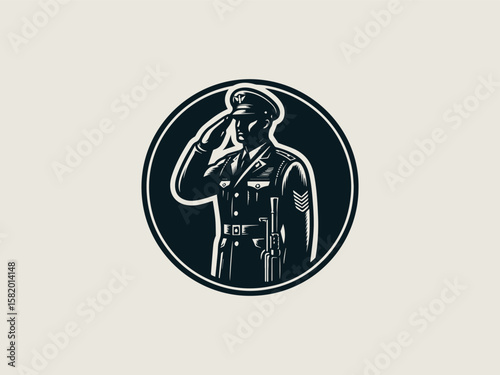 Friendly cartoon forest ranger mascot vector logo for national park visitor centers