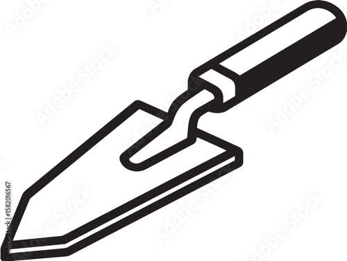 Construction trowel icon in neat vector design