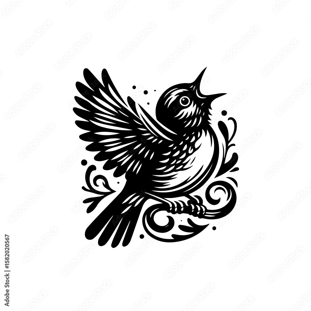 Obraz premium vector illustration of an eagle