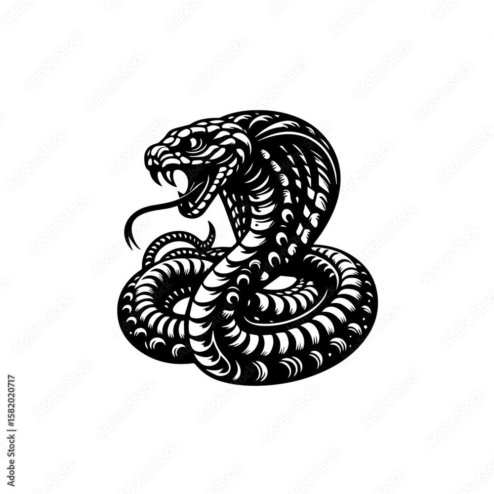 Fototapeta premium black and white dragon