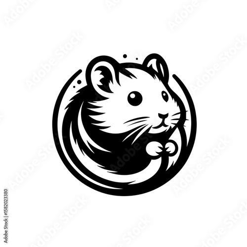 vector illustration of a cartoon rat