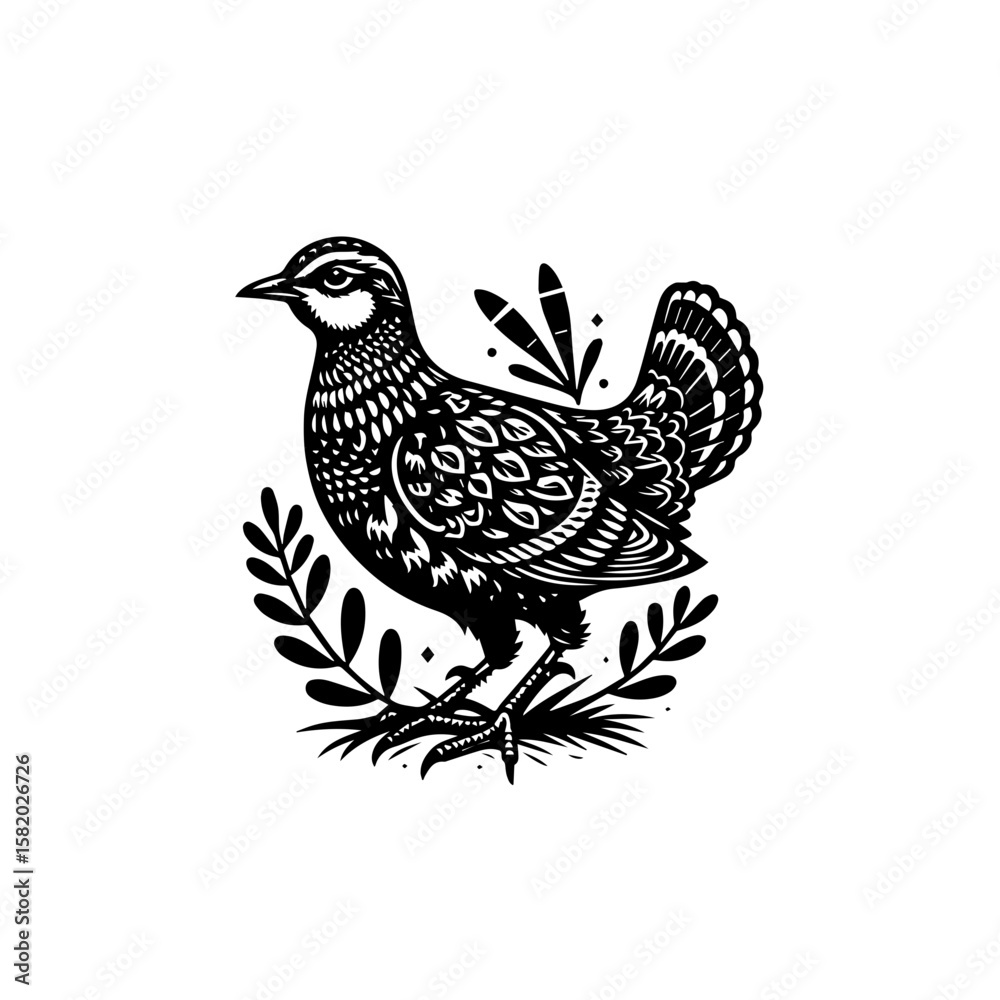 Obraz premium vector illustration of a chicken
