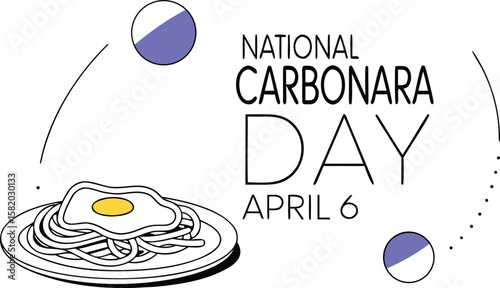 A delicious plate of carbonara pasta celebrating national carbonara day on april sixth with authentic italian flavors