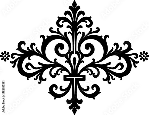  ornament decoration, floral ornament Patten  graphic, illustration, vector