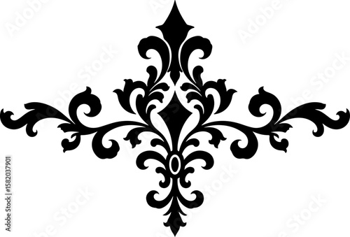 Ornate Christmas Ornament  decoration, pattern  Tattoo Vector 