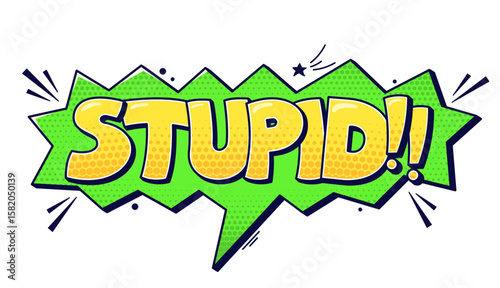 Swear color speech bubbles stupid.