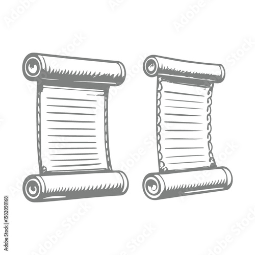 Illustration of Scrolls of Ancient Wisdom