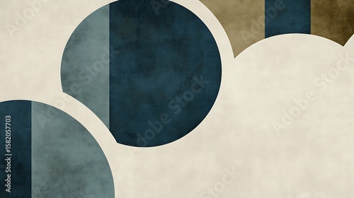 Abstract circles on textured background (1)