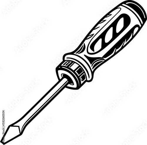 screwdriver isolated on white