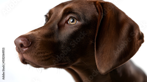 Wallpaper Mural Elegant canine portrait: A close-up portrait of a sleek brown dog, exuding elegance and poise, capturing the essence of loyalty and companionship. Torontodigital.ca