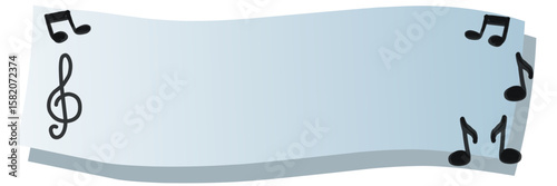 metal frame on a white background, music theme