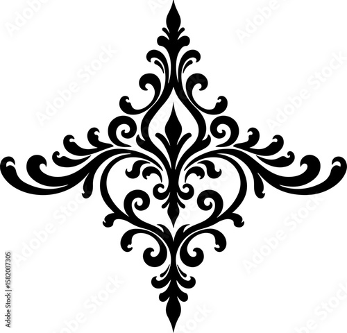 Ornate  Ornament decoration, Islamic floral  Vector