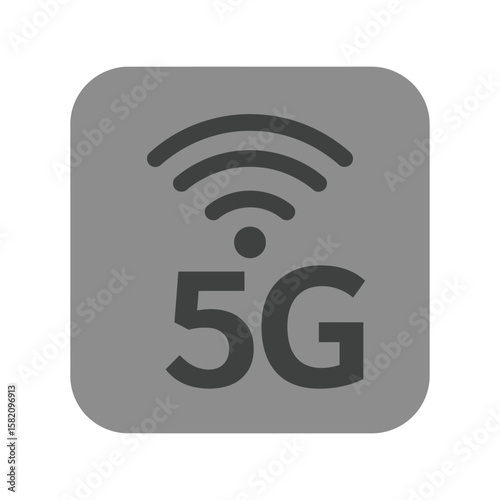 5G Network Icon, Next Generation Wireless Technology, High Speed Internet