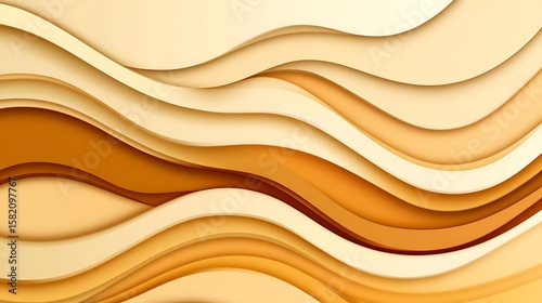 Abstract wavy background in warm earthy tones