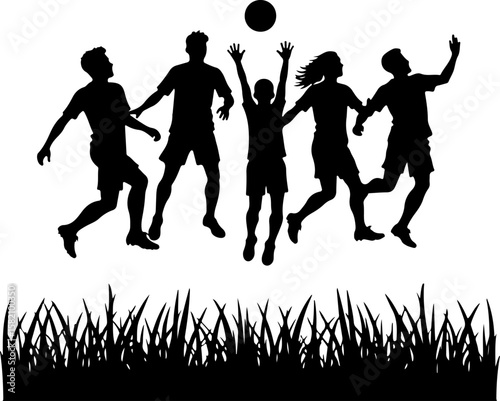 silhouettes of soccer players, silhouette, sport, vector, people, illustration, ball, football, men, silhouettes, soccer, sports, dance, running, evolution, player, basketball, athlete, run, runner, b