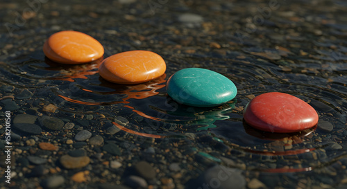 Wallpaper Mural Serene Stones in Tranquil Water Find Your Inner Peace Torontodigital.ca