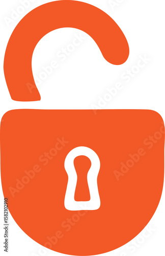 unlock icon simple icon. Vector ICON all icon Viktor	
