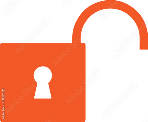 unlock icon simple icon. Vector ICON all icon Viktor	
