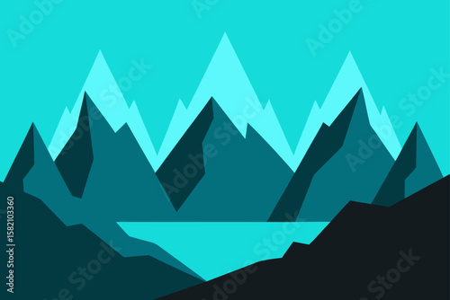 echo valley surrounded by jagged peaks