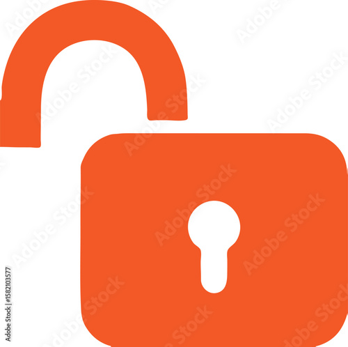 unlock icon simple icon. Vector ICON all icon Viktor	
