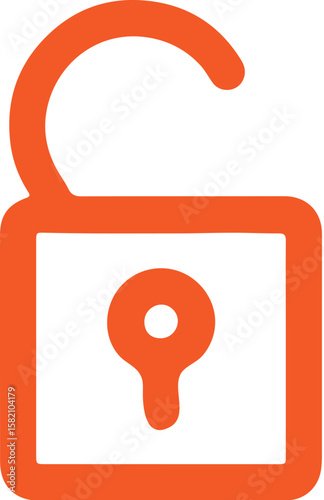 unlock icon simple icon. Vector ICON all icon Viktor	
