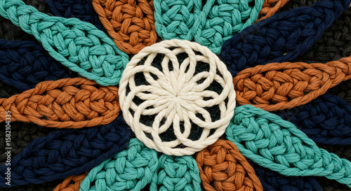 Wallpaper Mural Handmade Crochet Mandala Home Decor Wall Hanging Art Torontodigital.ca