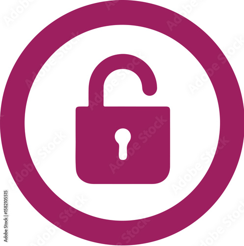 unlock icon simple icon. Vector ICON all icon Viktor	
