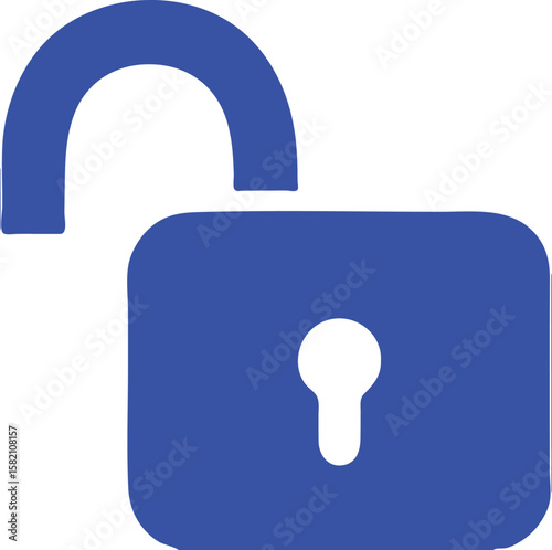 unlock icon simple icon. Vector ICON all icon Viktor	
