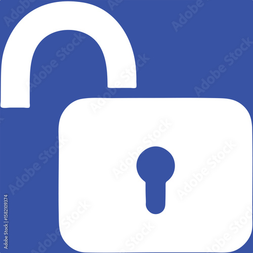 unlock icon simple icon. Vector ICON all icon Viktor	
