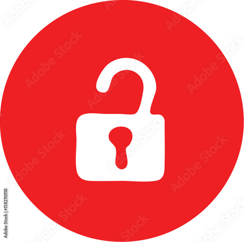 unlock icon simple icon. Vector ICON all icon Viktor	
