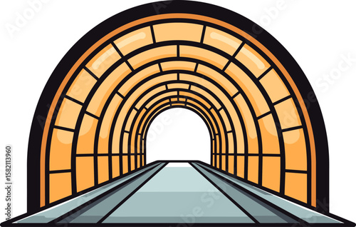 Abstract Tunnel Vision: A Modern Architectural Marvel