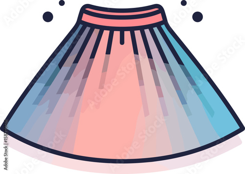 Stylish Skirt Illustration for Fashionable Designs
