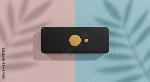 Wallpaper Mural Elegant minimalist black gold device product mockup Torontodigital.ca