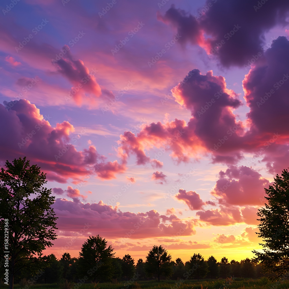 Fototapeta premium 茜空の詩