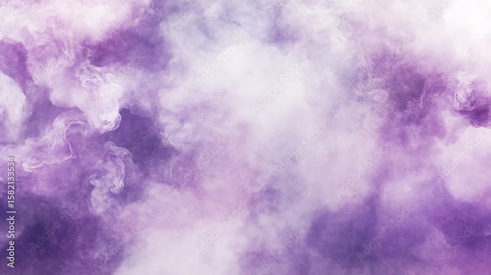 Fototapeta premium Abstract swirling smoke in shades of purple and white