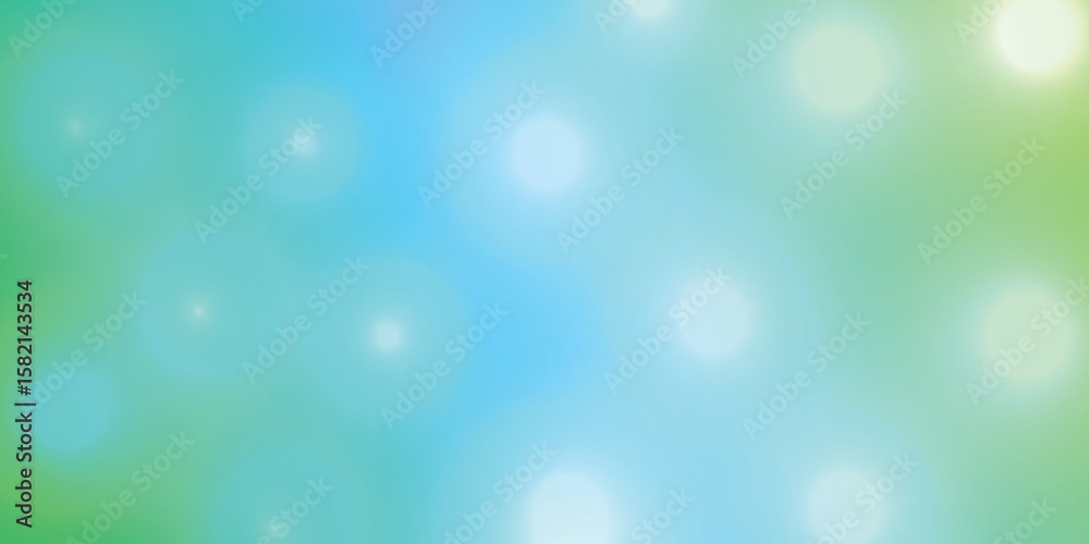 Naklejka premium Abstract Bokeh Background Vector with Soft Light Blur and Glowing Circles