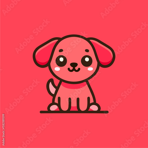 Cartoon illustration of a cute, light orange cat face with big eyes and a simple, happy expression.