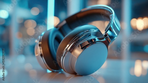 Sleek Modern Headphones: Immersive Audio Experience