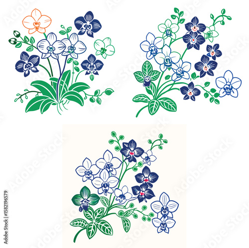 Flower tulips vector design art 