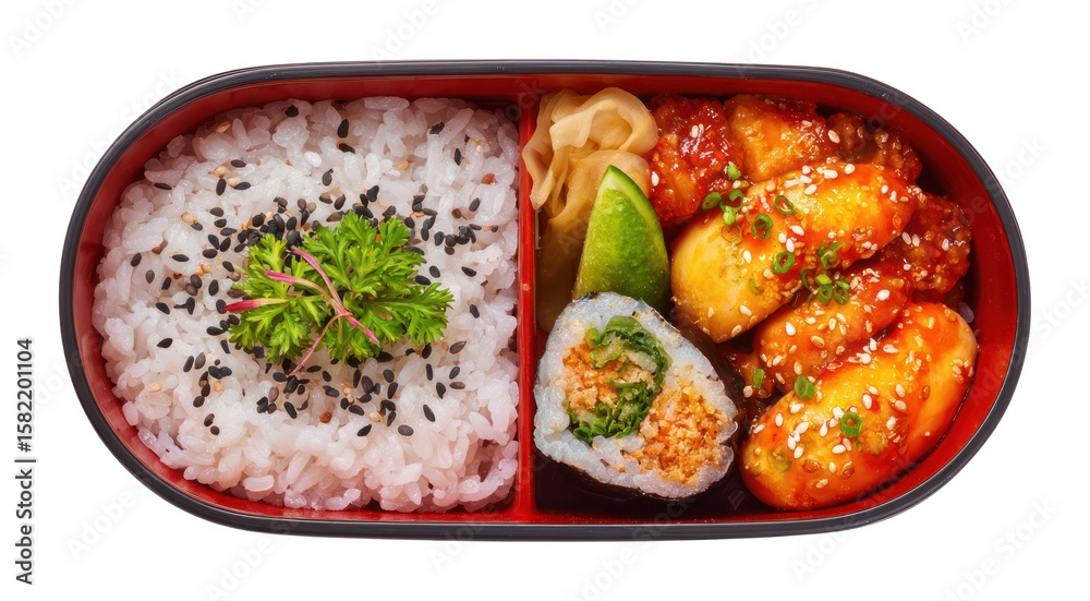 Fototapeta premium PNG Japanese bento food delicious japanese meal.